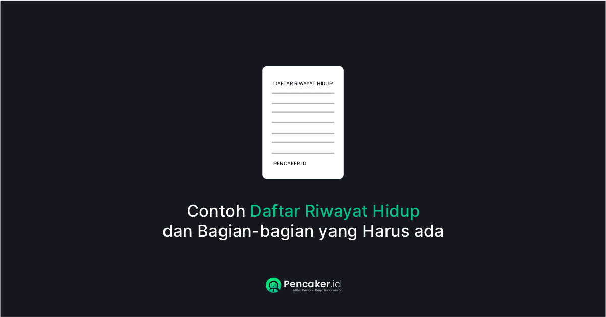 Contoh Daftar Riwayat Hidup